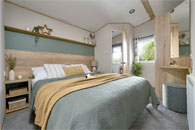 Cowarth: Main Bedroom - static caravan for sale in Derbyshire