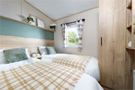 Cowarth: Twin Bedroom - static caravan for sale in Derbyshire