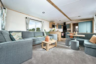 Keswick: Lounge and Kitchen - static caravan for sale in Derbyshire