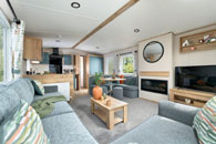 Keswick: Lounge and Kitchen - static caravan for sale in Derbyshire