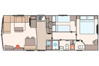 Keswick: Layout - static caravan for sale in Derbyshire