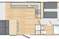Morlaix: Layout - static caravan for sale in Derbyshire