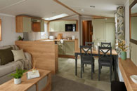 Provence: Dining Area and Kitchen - static caravan for sale in Derbyshire
