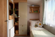 Provence: Twin Bedroom - static caravan for sale in Derbyshire