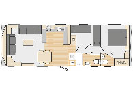Provence: Layout - static caravan for sale in Derbyshire